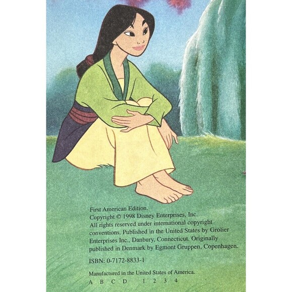 Disney's Wonderful World of Reading Books 90s Lot Of 4 Princesses Mulan - Picture 4 of 4